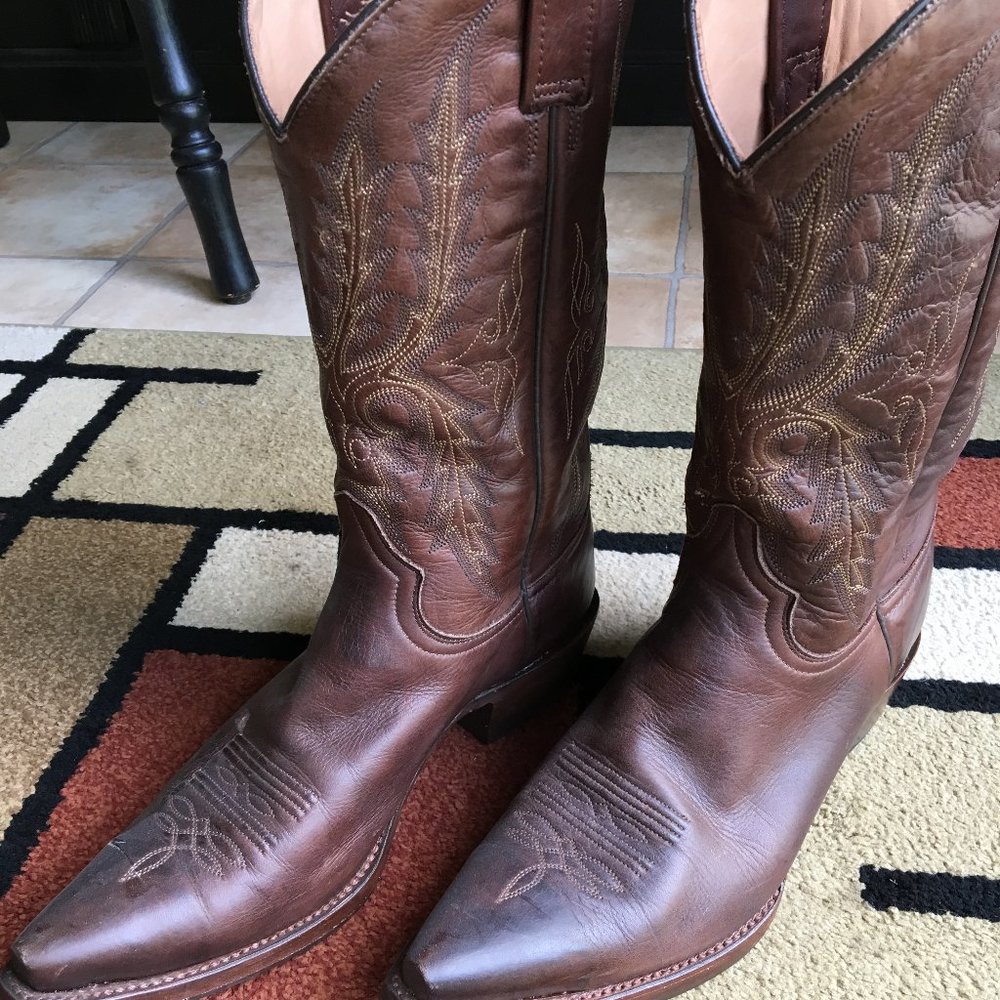 Stetson handmade leather western boots size 8.5D